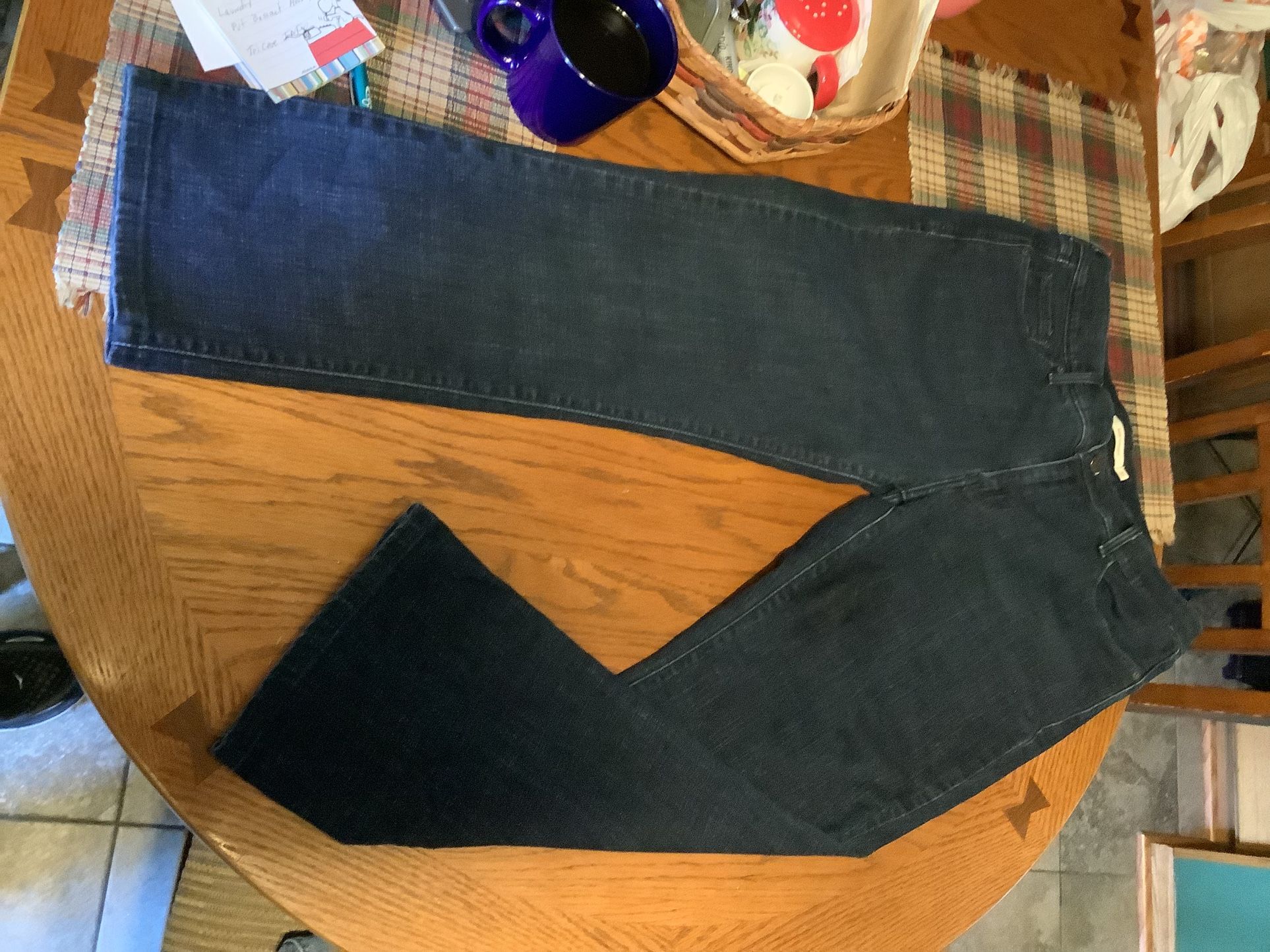 Levis 505™ Straight Leg Women's Jeans Dark Blue 31” WPL 423 26” length inseam seam to bottom