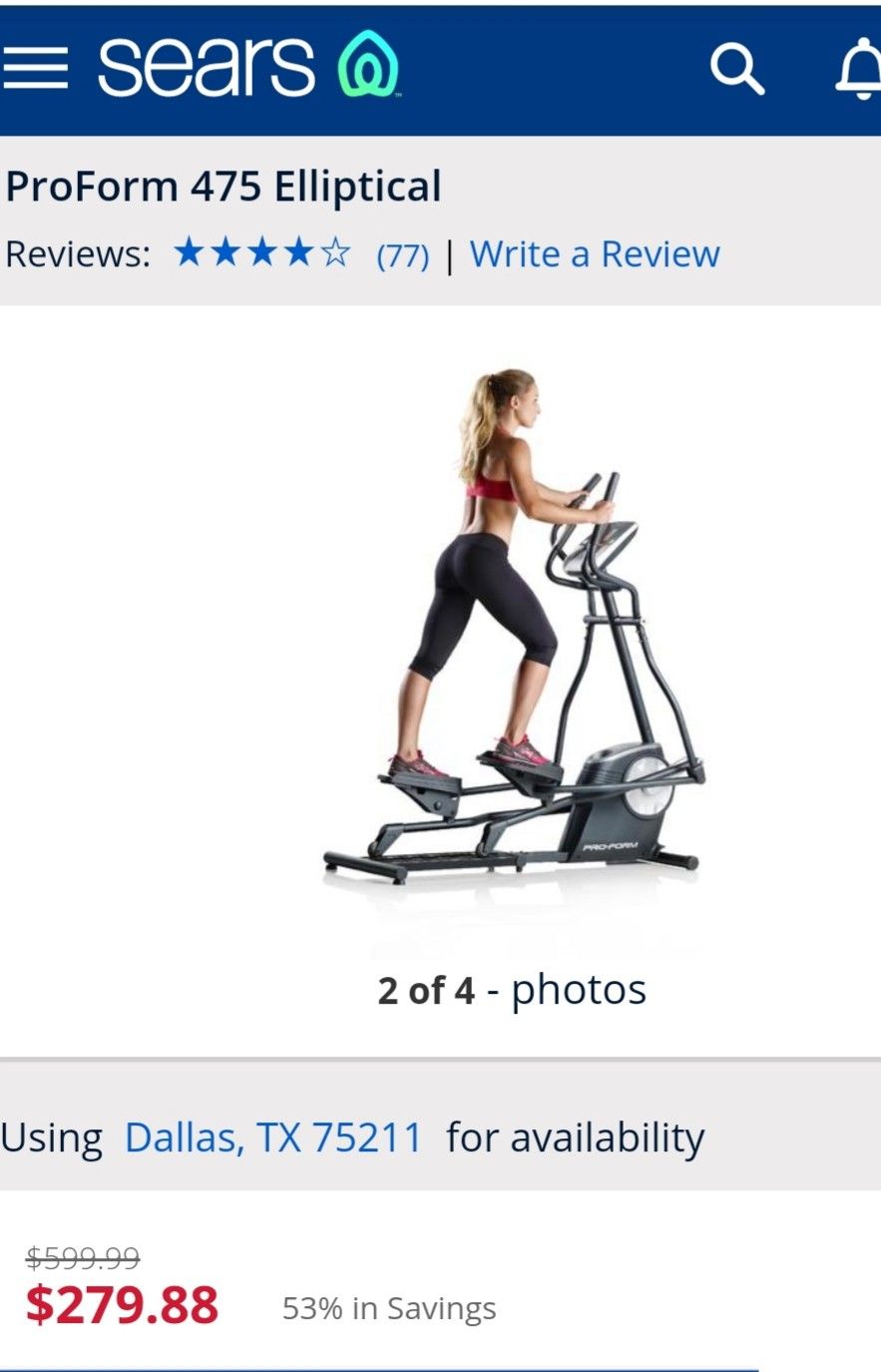 Proform 475 Elliptical - still in box