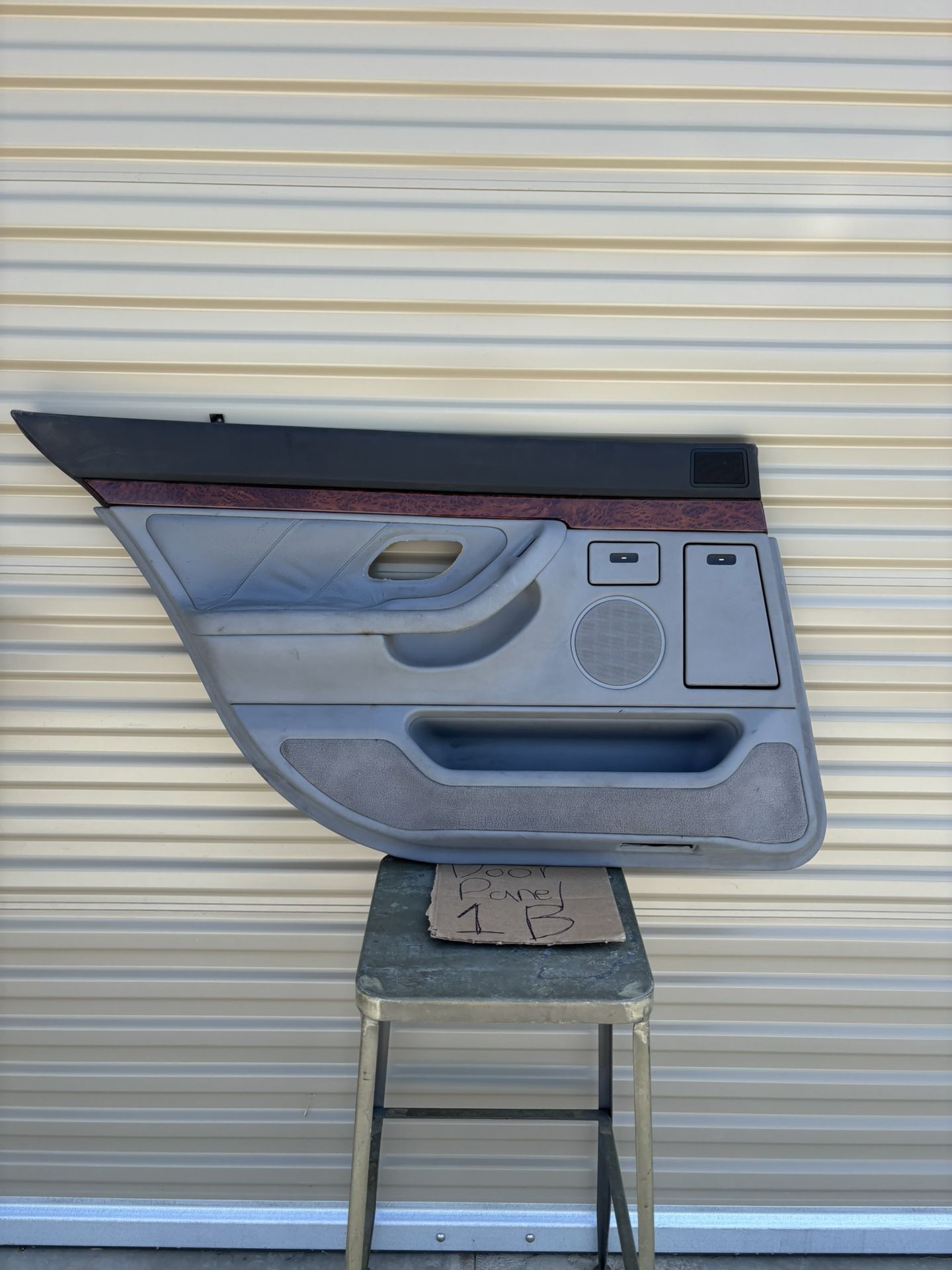 2001 Bmw 740li  Left Rear Grey Door Panel 
