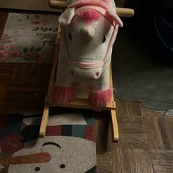 Pink unicorn rocker