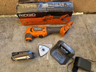 RIDGID 18V Oscillating Multi-Tool with 2.0 Ah Battery and Charger