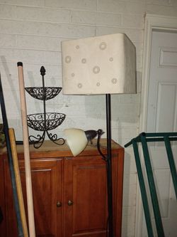 Floor Lamp and fruit center piece