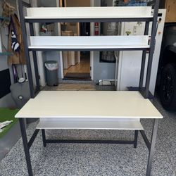 Sturdy Metal Framed Computer Desk