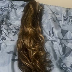 Dark & Chesnut brown 30 inch real human hair