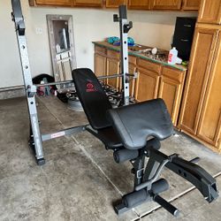 Marcy Diamond Elite Olympic Weight Bench with Rack