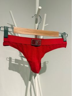 VS Red Sparkly Thong Small
