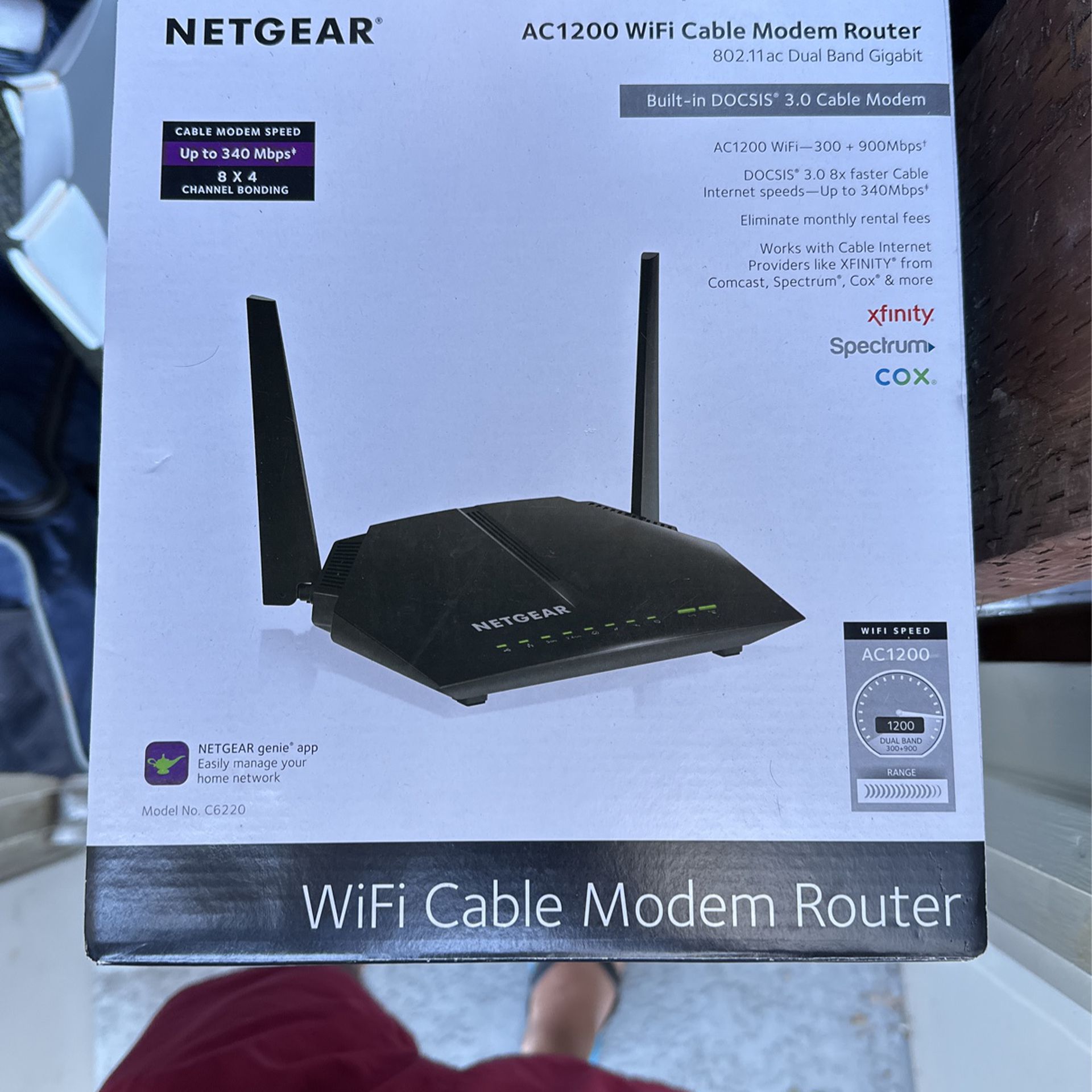 Netgear C6220 Wifi Cable Modem Router