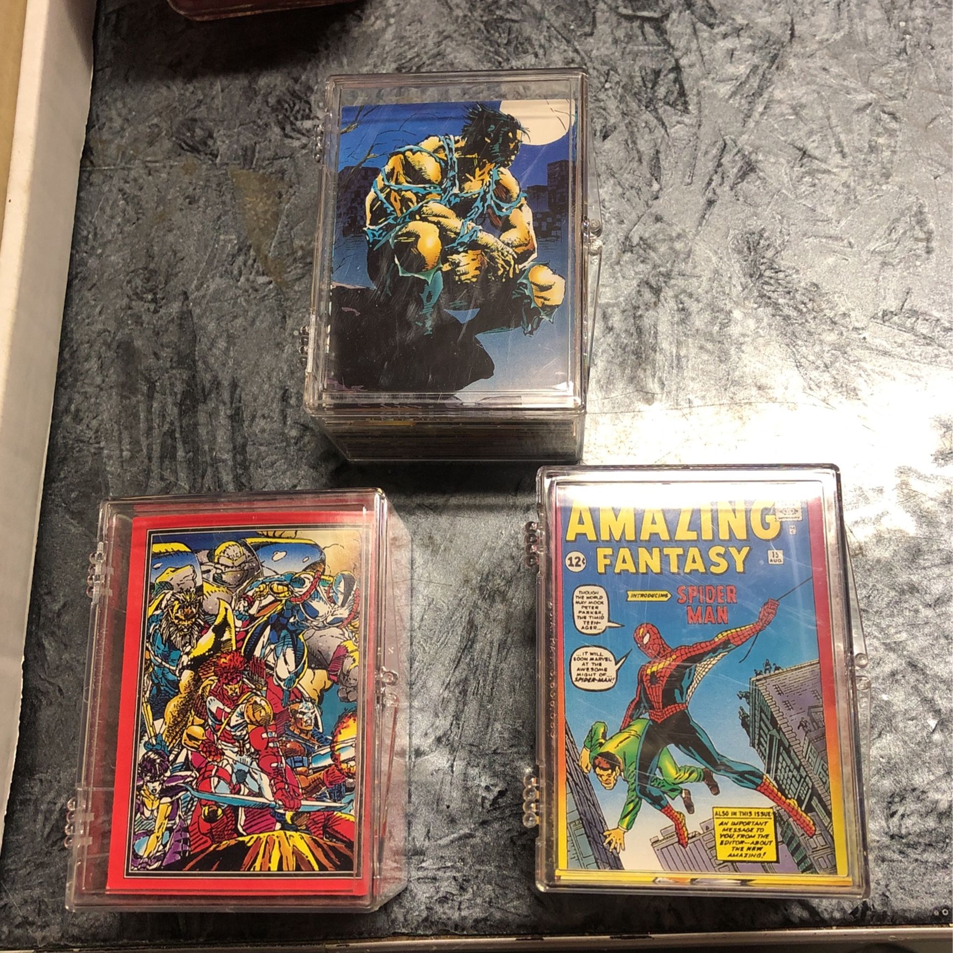 1992 Comic Images Trading Card Base Sets. Spider-Man, Wolverine, & Youngblood.