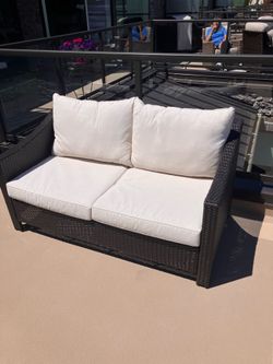 Rattan outdoor sofa