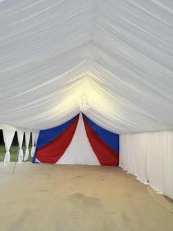 White Tent With draping !!