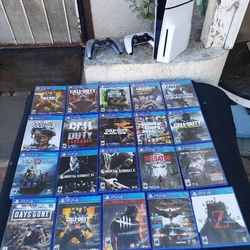 $800! Firm All 20 Great Games. 2 Controllers & New 2024 PS5 Slim 1TB. Trade All for $1000 item & more.  Cash & trade or $800! Cash trade