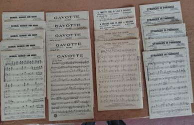 Vintage Big Band Sheet Music Parts Collection