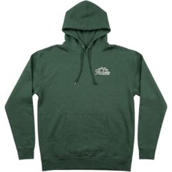 Rainier Beer Hoodie Mens Large Green Mountain Logo Pullover Sweatshirt PNW
