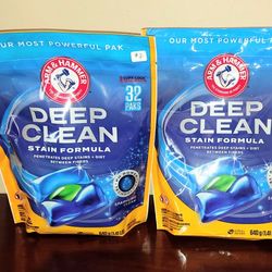 Arm and Hammer laundry Detergent 32 count - $7  Each