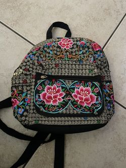 Mexican Embroidered Backpack