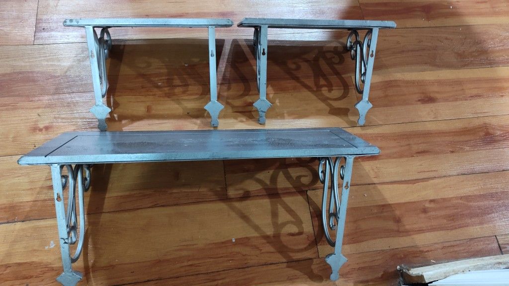 Wood & Metal Shelves