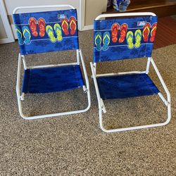 Set of Foldable Beach Chairs