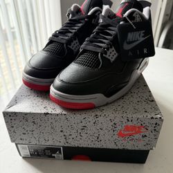 Air Jordan 4 Bred Reimagined Size 10 DS 100% Authentic 
