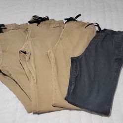 ATHLETIC SKINNY TWILL JOGGERS HOLLISTER boys Uniform 