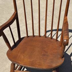 60’s Style Wooden Rocking Chair 