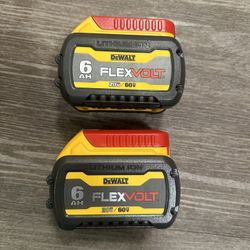 Dewalt 6.0 Flexvolt Batterys 