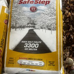 50lbs bag of Rock salt/halite Ice melter 