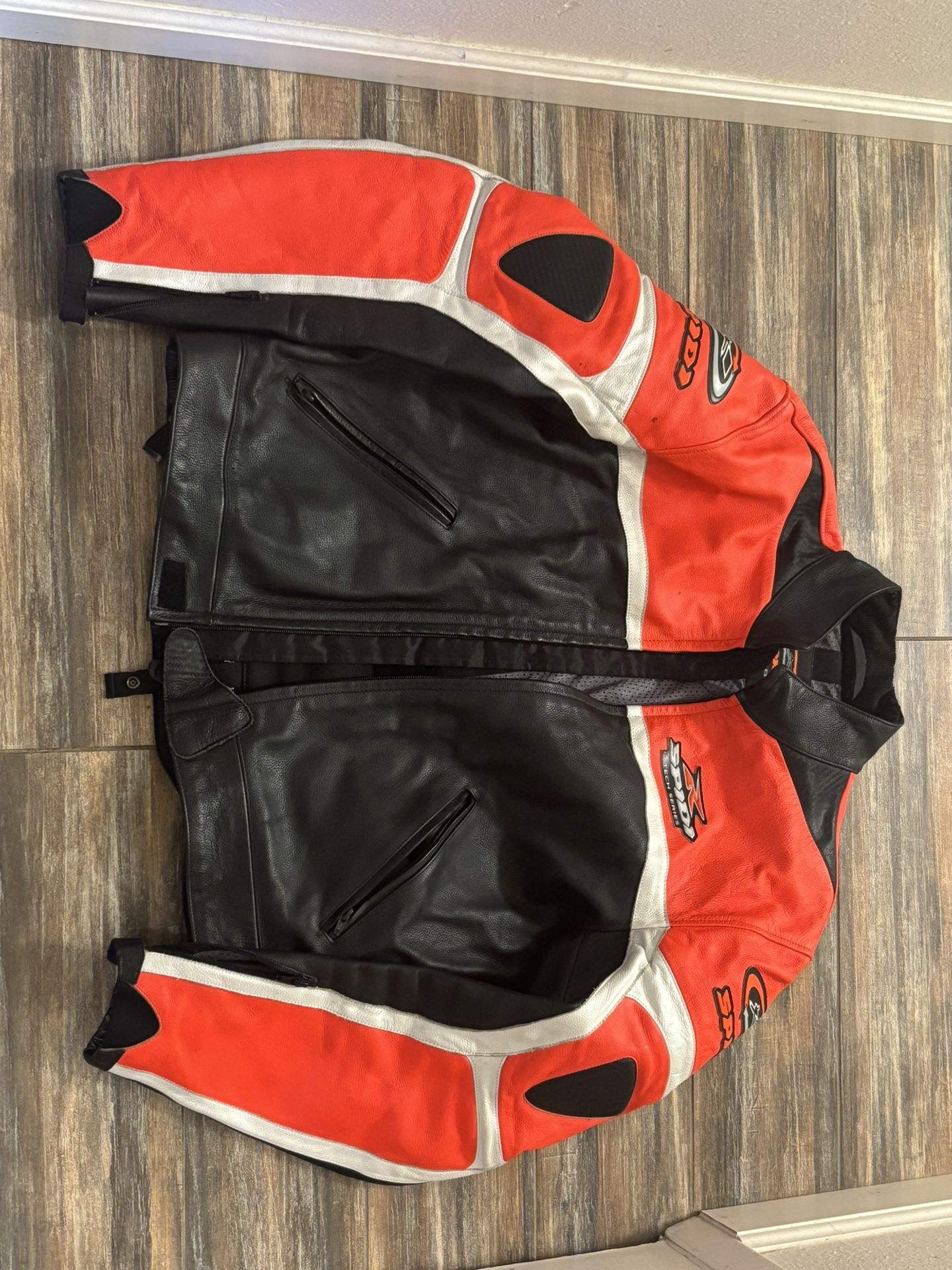 Leather Motorcycle Jacket Size, Extra Large In Great Condition