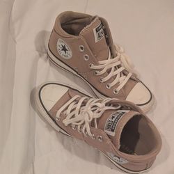 Beige Converse sneakers