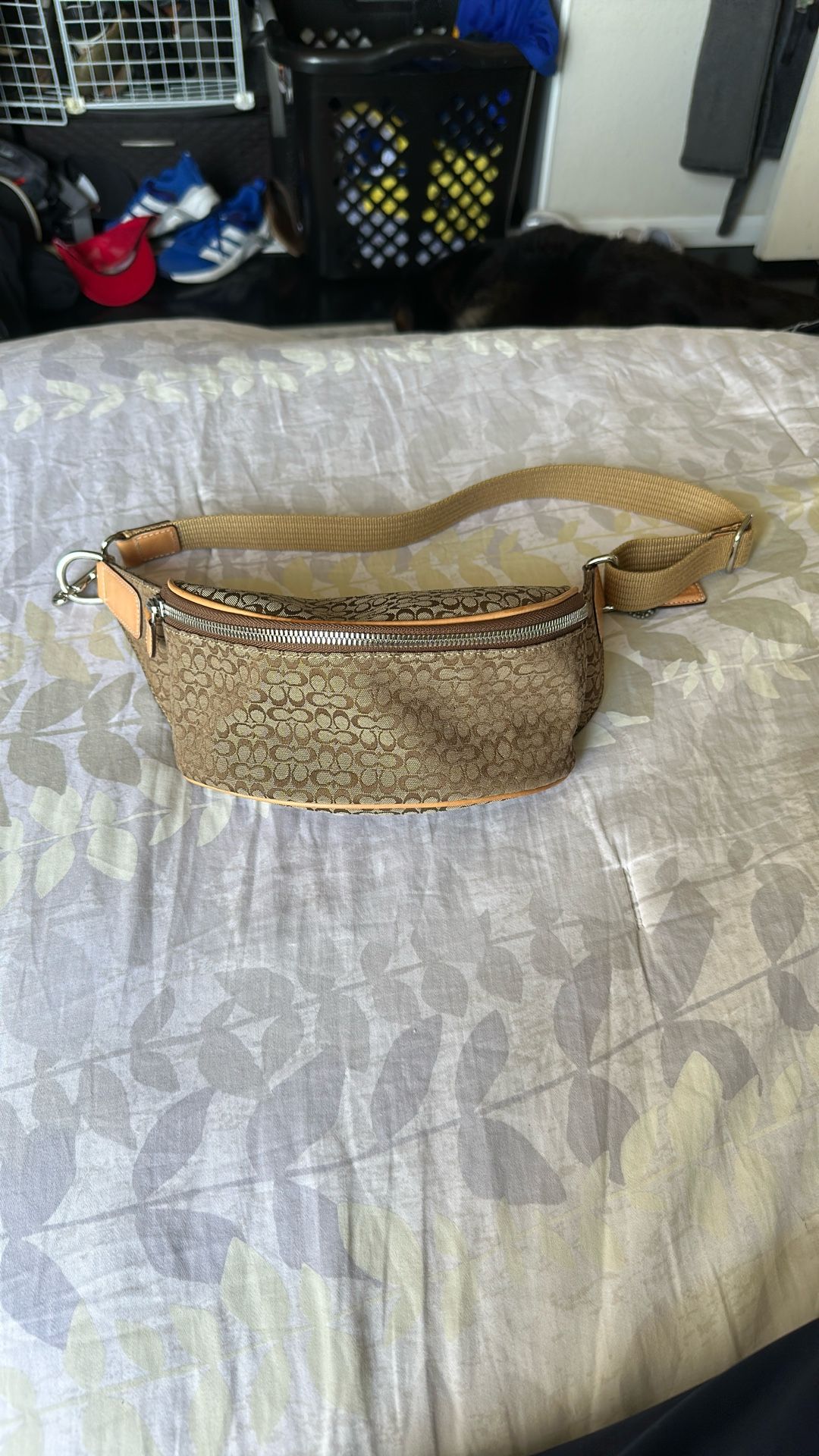 Coach Vintage Charter Belt Bag Signature Jacquard