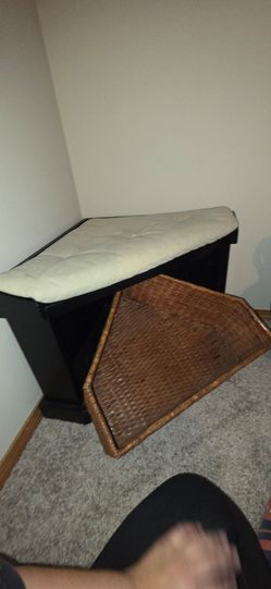 Corner bench with storage