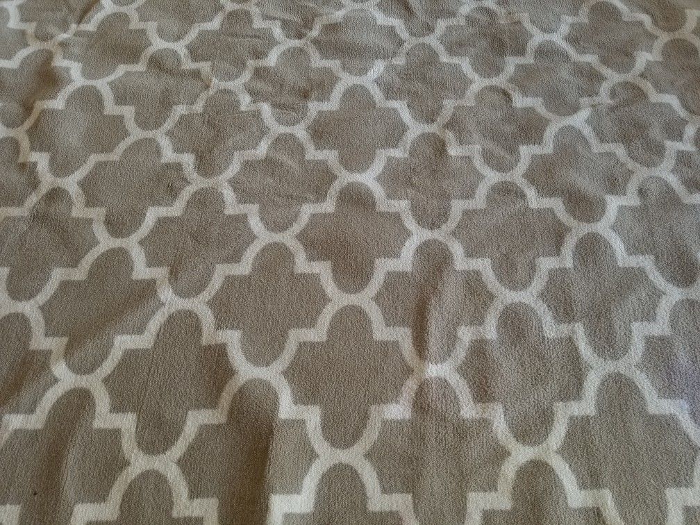 Light Beige & Creme Large Area Rug 