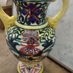 Spanish Porcelain Hand Made Vase