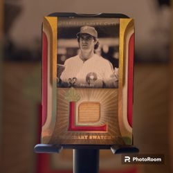 Philadelphia Phillies Steve Carlton Game Used Bat Card