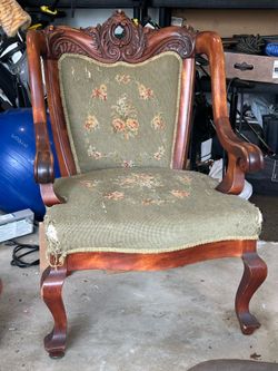 Antique Cherry Wood Chair