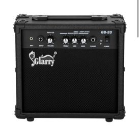 Zimtown 20W Electric Bass Amplifier with 6.5in Speaker, Black