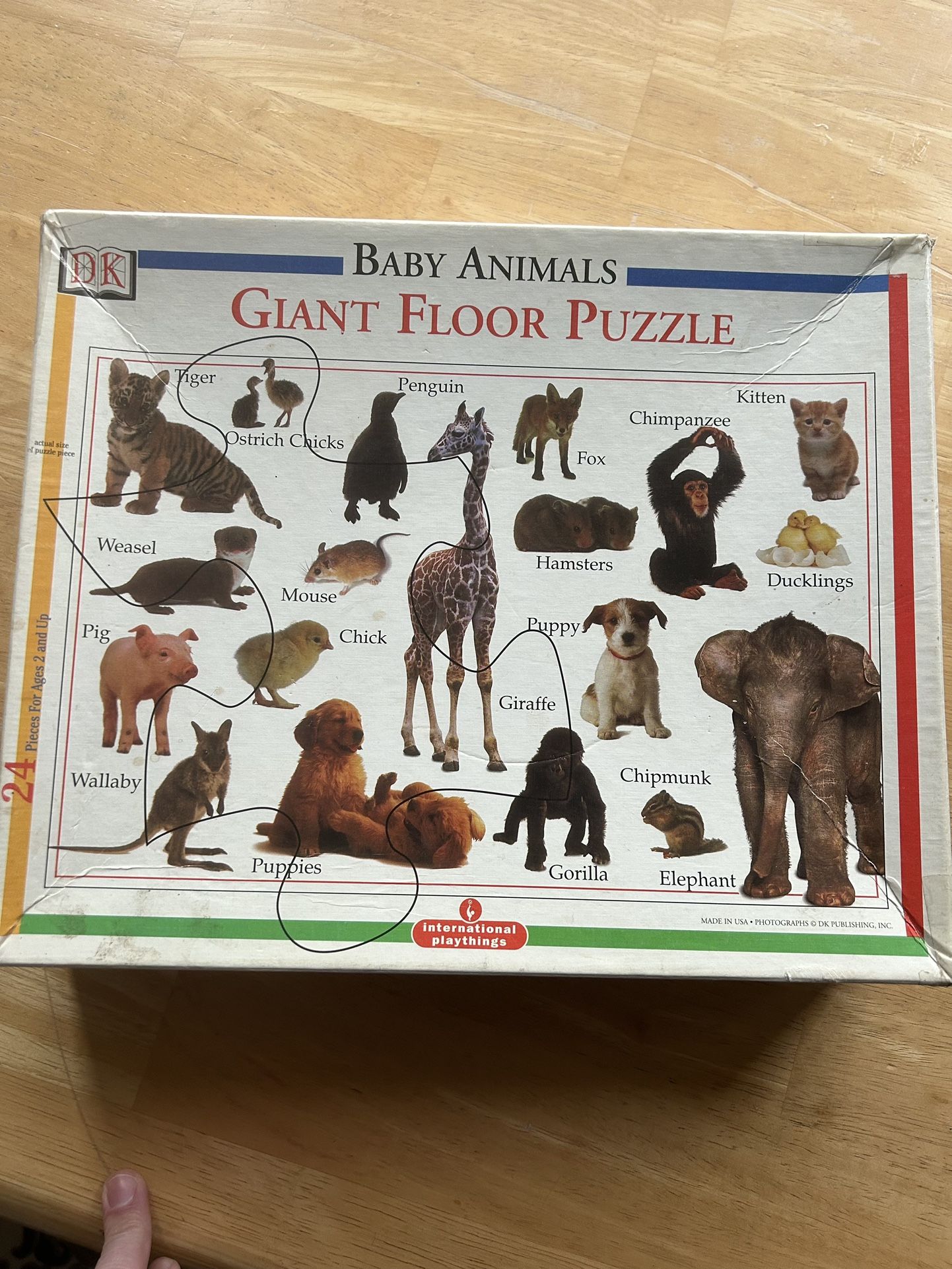 DK 24 Piece Baby Animal Floor Puzzle 