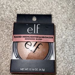 Elf Cosmetics Baked Highlighter & Bronzer 83372 Bronzed Glow, 0.6 Ounce