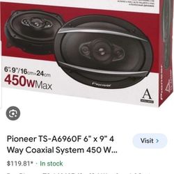 Set Of Pioneer Car Speakers New Sealed Ts-a6960f
