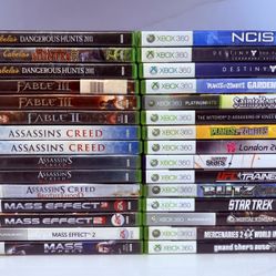30 Xbox 360 Games 1/5 (Will Trade For Nintendo Switch Games)