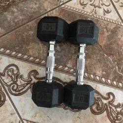 Rubber Coated Dumbbells 