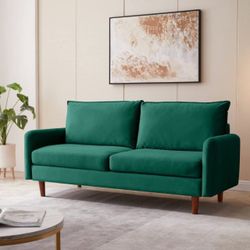 New in box Velvet Loveseat Sofa, 68.8" Mid Century Modern Love Seat Couch