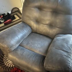 Grey recliner