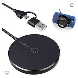 Magnetic Wireless Charger 15W Max Fast Wireless Charging Pad for iPhone 12/12 Pro Max/12 Mini/AirPods Pro/Samsung (with USB C & USB A Port & Holder)