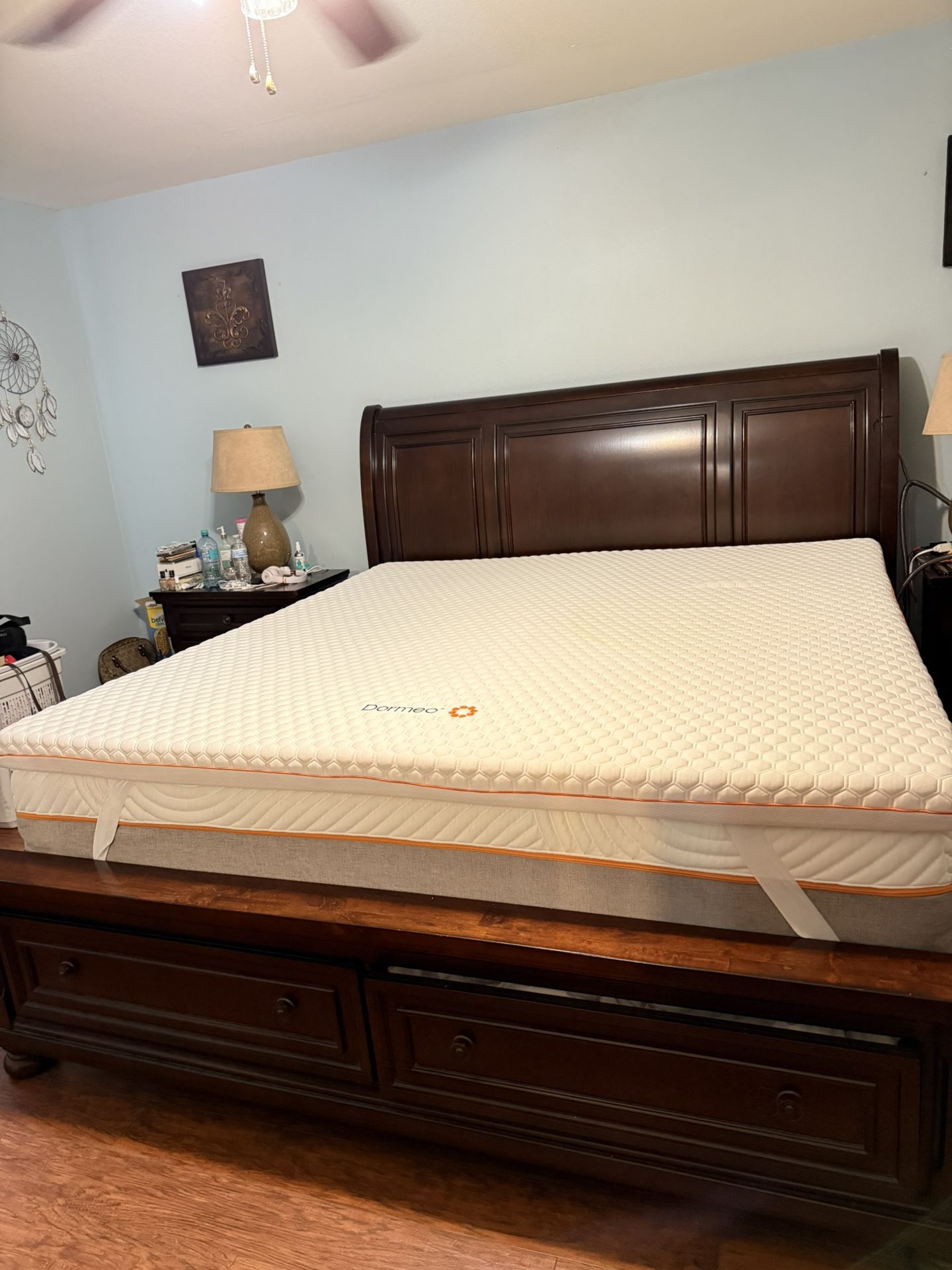 Ashley Furniture  King Bed  with Mattress and More 