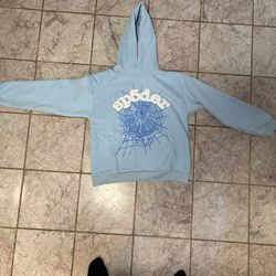 Baby blue spider hoodie