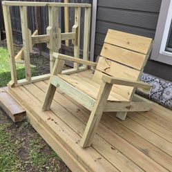 100% Weather Theated Wooden Adirondack chairs