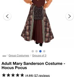 Mary Sanderson Adult Extra Large Dress