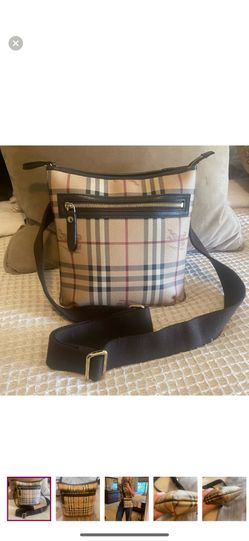 Burberry Beige and Black Crossbody Bag