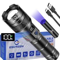 Rechargeable Flashlights —1000000 High Lumens