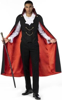 New Mens Medium Morph Cool Dracula Halloween Costume